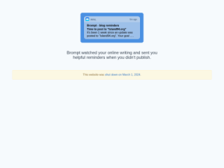 Brompt - Blog Reminder Service for Consistent Content Creation