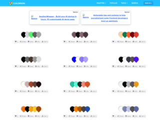 Colorion: Curated Color Palettes with Search and Tags Support