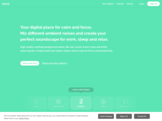 Noisli - Background Noise Generator for Focus, Sleep, and Relaxation