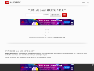 Fake Mail Generator - Free Temporary Email Addresses