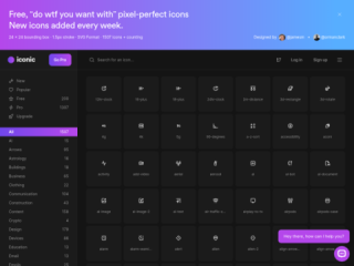 Iconic - Free Pixel-Perfect Icons for Websites and Apps