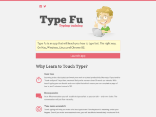 Type Fu: Touch Typing Trainer for Faster and Accurate Typing