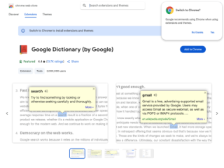 Google Dictionary (by Google) - Chrome Extension