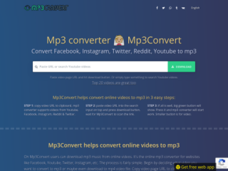 Mp3Convert: Free Online YouTube to MP3 Converter