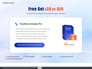 FoneTool Unlocker Pro: Unlock iPhone/iPad/iPod Touch Screen Passwords