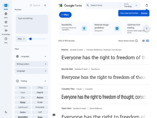 Google Fonts: Open Source Typography for the Web