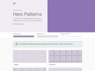 Hero Patterns - Free Repeatable SVG Background Patterns