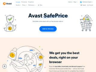 Avast SafePrice: Browser Extension for Finding Best Online Deals