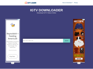 IGTV Downloader: Download IGTV Videos Online for Free