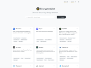 EncryptedList: Discover Secure-by-Design Apps and Services