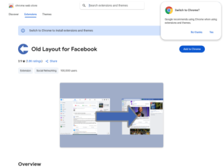 Old Layout for Facebook - Revert to Classic Facebook Design