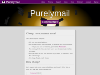 Purelymail: Affordable Email Hosting Service