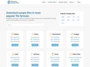 SampleFiles.org - Download Sample Files in Various Formats