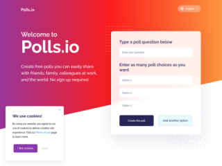 Polls.io - Simple and Free Online Poll Creator