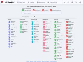 Stirling PDF: Comprehensive PDF Editing Tool