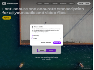 Good Tape - Fast and Secure Automatic Transcription Service
