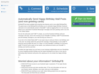 BirthdayPilot: Automated Facebook Birthday Wishes and Greeting Cards