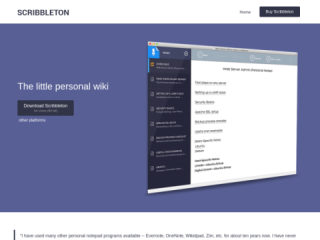 Scribbleton - Personal Wiki for Note-Taking and Organization