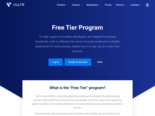 Vultr Free Tier Program