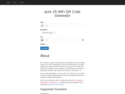 QiFi: Pure JS WiFi QR Code Generator