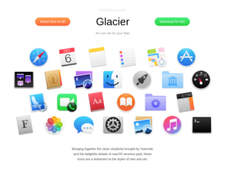Glacier macOS Icon Pack: A Free System Replacement Icon Set