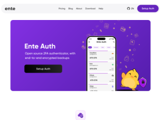Ente Auth: Open-Source 2FA Authenticator with E2EE Backups