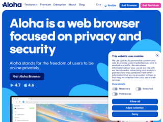 Aloha Browser: Secure and Private Web Browser for Multiple Platforms