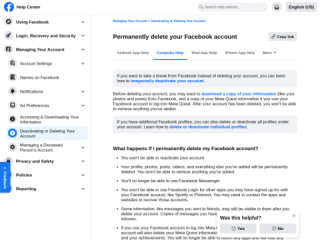 Permanently Delete Your Facebook Account