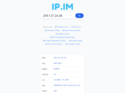 IP.IM - Online Free IP Address Lookup Tool