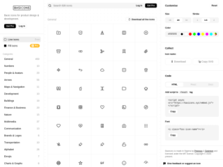 Basicons - Simple Icons for Product Design and Development