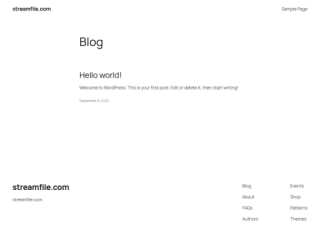Streamfile - Secure Large File Transfer Service