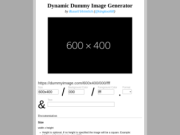 Dynamic Dummy Image Generator - Placeholder Image Tool