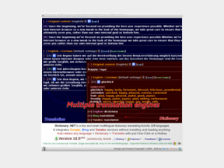 Dictionary .NET - A Tiny Multilingual Dictionary and Translation Tool