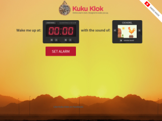 Kuku Klok Online Alarm Clock