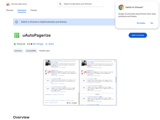 uAutoPagerize: Infinite Scrolling Browser Extension