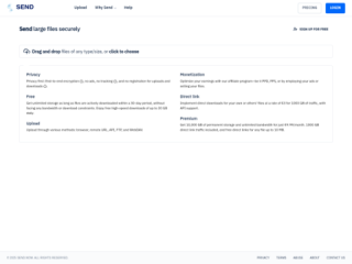 Send - Secure File Transfer Service