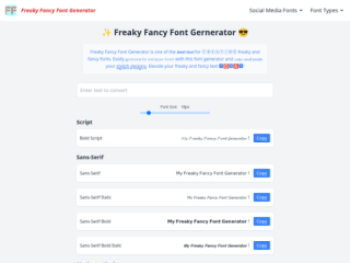 Freaky Fancy Font Generator: Unique Text Styles for Social Media