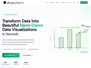 drawcharts - Create Beautiful Hand-Drawn Style Charts