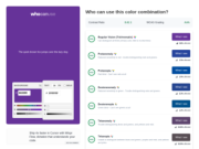 WhoCanUse: Color Contrast Accessibility Tool