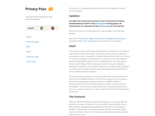 Privacy Pass: Anonymous Authentication for a More Accessible Internet