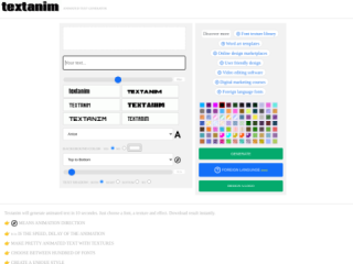 TEXTANIM - Animated Text Generator