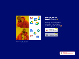 Restore Old Google Icons Chrome Extension