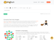 IMGBun - Free Text to Image Conversion Service
