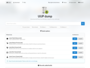 UUP dump: Simplified Windows Update File Downloads