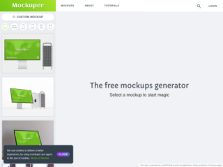 Mockuper: Free Custom Mockups Generator