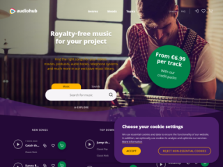 Audiohub - Professional Royalty-Free Music for Videos, YouTube, Film, and Commercials