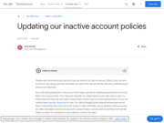 Google Inactive Account Policy Update