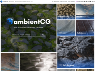 ambientCG - Free 3D Assets for Artists and Designers