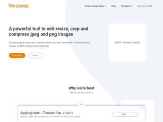 MozJpeg - Optimize and Edit Images Online for Free