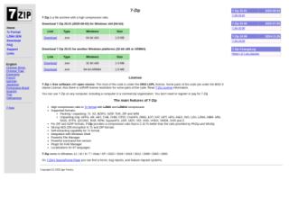 7-Zip: Free and Open Source File Archiver